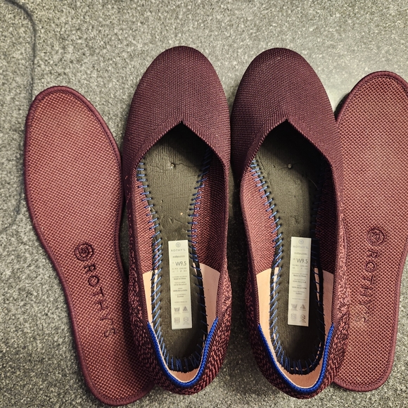 Rothy's Women's Burgundy Flats - Picture 6 of 6